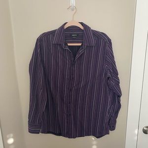 Purple Stripped Dress Shirt